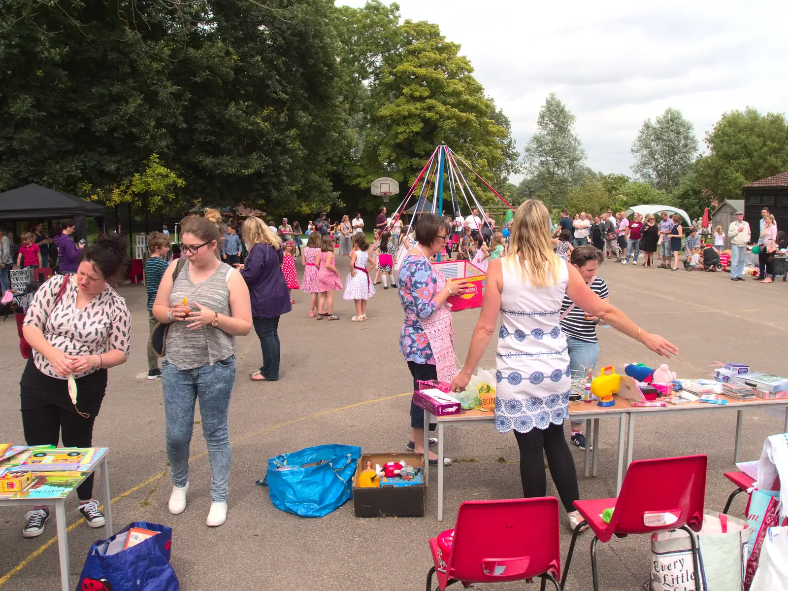 Down at the school fair, from Eye Primary Summer Fayre, Eye, Suffolk - 9th July 2016