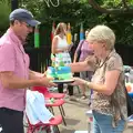 The cake prize is handed over, Eye Primary Summer Fayre, Eye, Suffolk - 9th July 2016