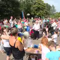 There's quite a crowd on the playground, Eye Primary Summer Fayre, Eye, Suffolk - 9th July 2016