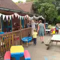 Harry and Isobel wander around near the school, Eye Primary Summer Fayre, Eye, Suffolk - 9th July 2016