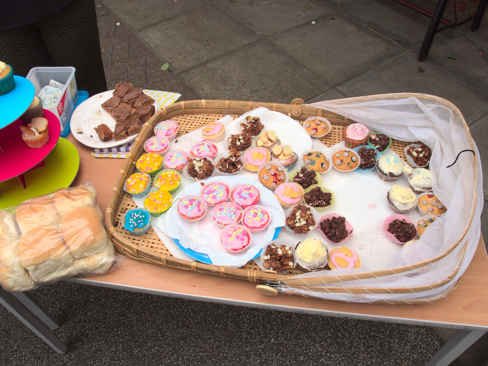 A few cakes are left over from Eye Primary Summer Fayre, Eye, Suffolk - 9th July 2016