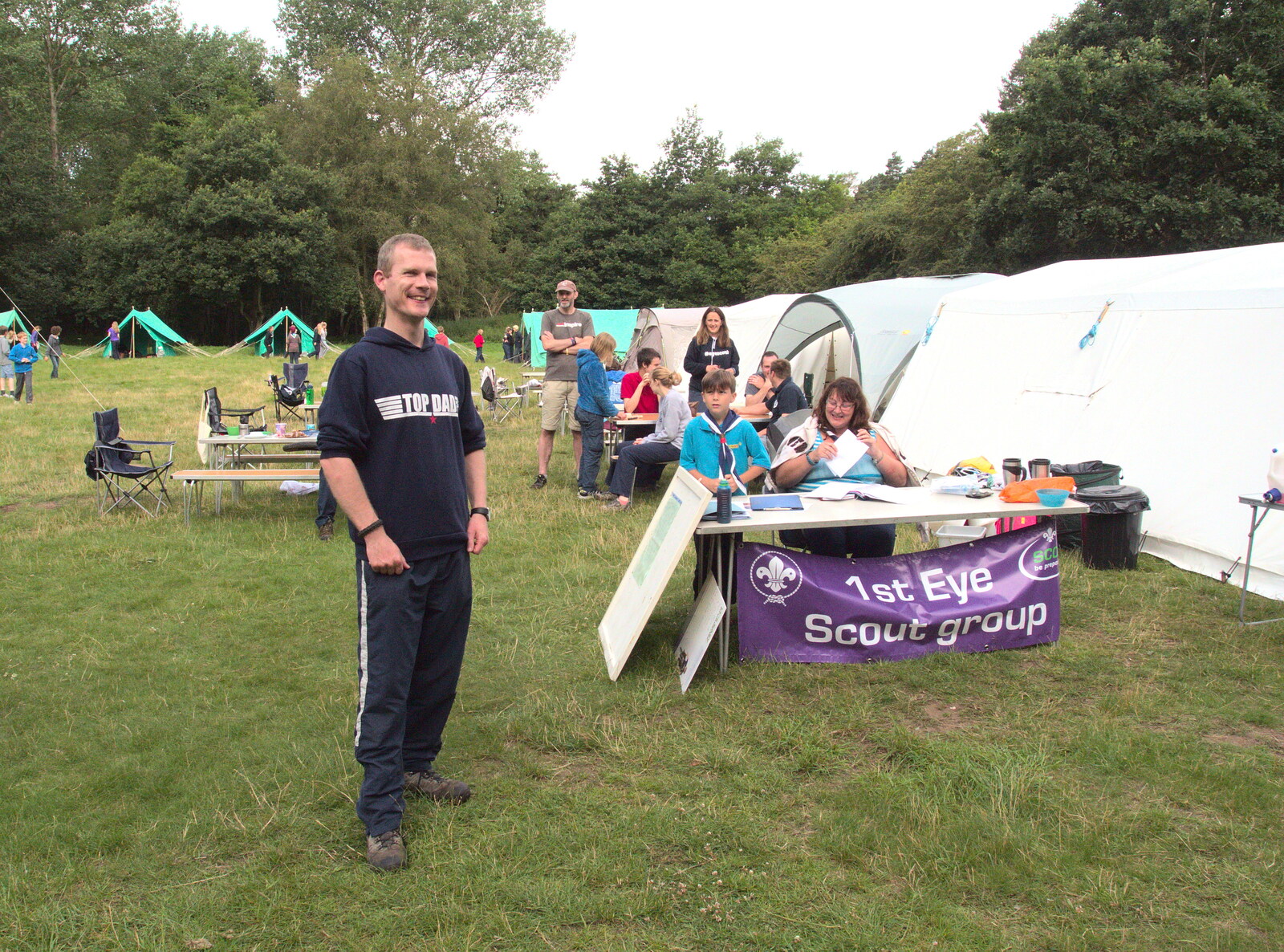 Andy P is there with his Scouts from Fred's Camping, Curry and the Closing of B&Q, Thetford, Diss  and Ipswich - 16th July 2016