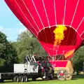 A balloon gets its flame on, Fred's Camping, Curry and the Closing of B&Q, Thetford, Diss  and Ipswich - 16th July 2016