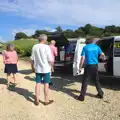 Stuff is unloaded from the vans, The BBs' Last Tango in Tewkesbury, Middle Stanley, Gloucestershire - 23rd July 2016