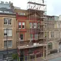 Sky-high scaffolding on Southwark Bridge Road, The BSCC at the Jolly Porter, Station Road, Diss, Norfolk - 28th July 2016