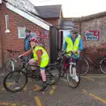 Paul, Matthew and Alan take to their bikes, The BSCC at the Jolly Porter, Station Road, Diss, Norfolk - 28th July 2016