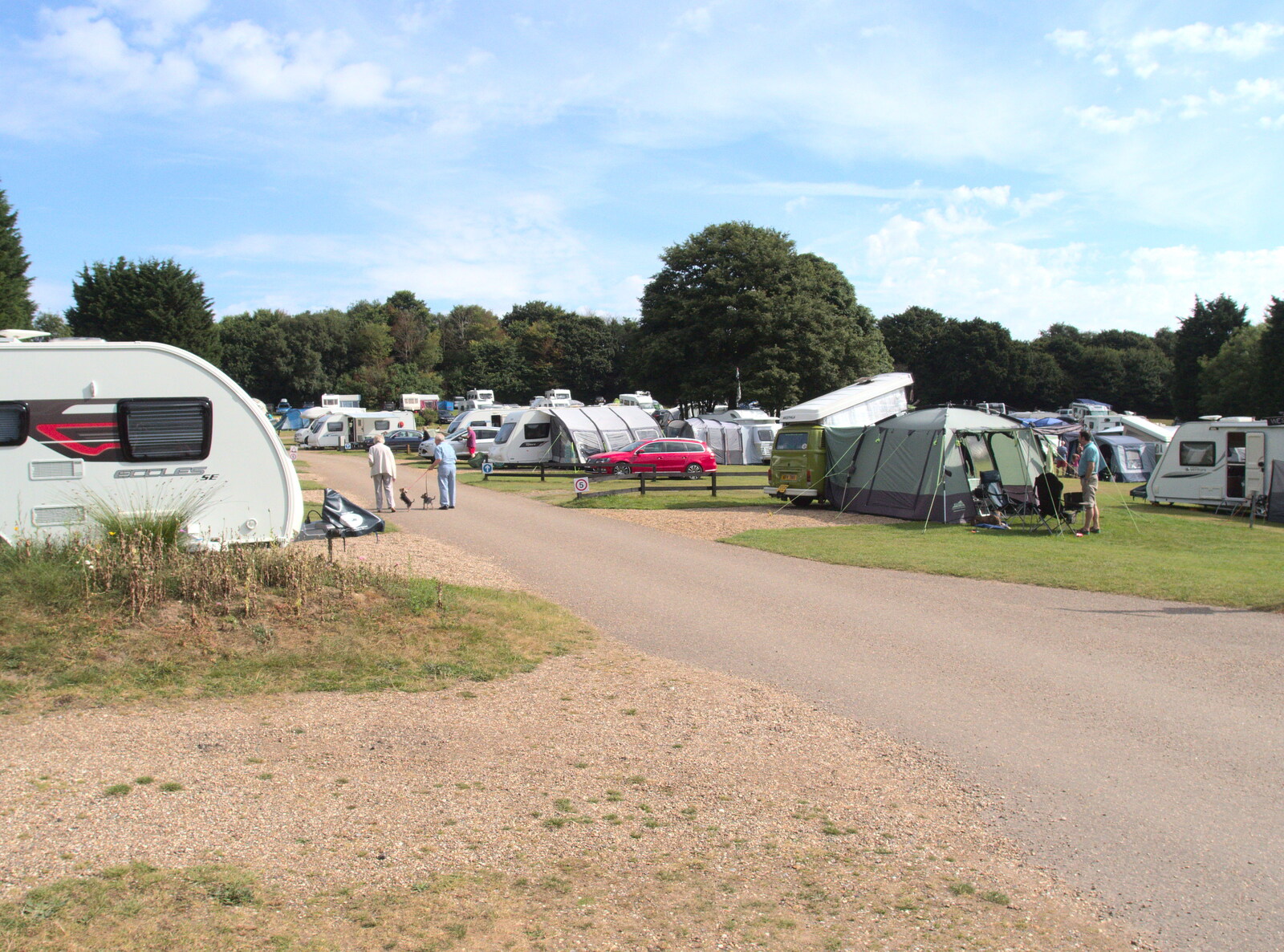 Caravan city from Camping in West Runton, North Norfolk - 30th July 2016