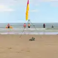 The lifeguard flag, Camping in West Runton, North Norfolk - 30th July 2016