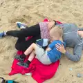 Harry has a nap, Camping in West Runton, North Norfolk - 30th July 2016