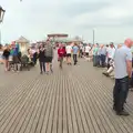 Crowds on Cromer pier, Camping in West Runton, North Norfolk - 30th July 2016