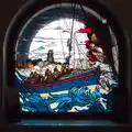 A nice glass painting in the lifeboat shed, Camping in West Runton, North Norfolk - 30th July 2016