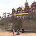 Cromer's seafront wall, Camping in West Runton, North Norfolk - 30th July 2016