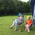 Isobel and Harry, Camping in West Runton, North Norfolk - 30th July 2016