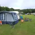 The van in its spot, Camping in West Runton, North Norfolk - 30th July 2016