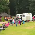 An epic queue for the chip van soon builds up, Camping in West Runton, North Norfolk - 30th July 2016