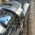 76084 cross the points as it changes ends, Sheringham Steam, Sheringham, North Norfolk - 31st July 2016