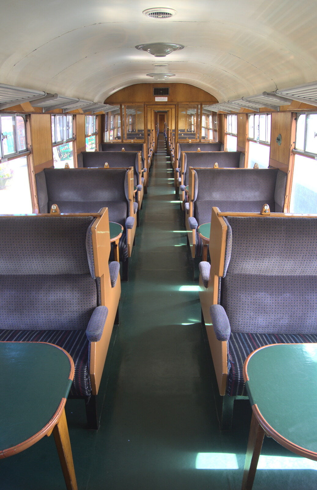Inside a BR Mark 1 'Tourist Second-class Open' from Sheringham Steam, Sheringham, North Norfolk - 31st July 2016