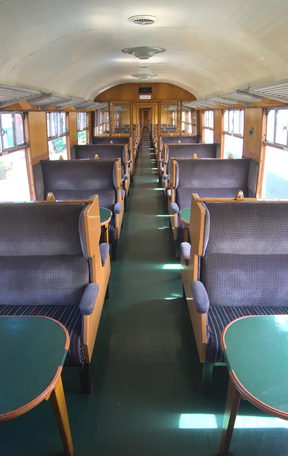 Inside a BR Mark 1 'Tourist Second-class Open', from Sheringham Steam, Sheringham, North Norfolk - 31st July 2016