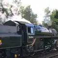 76084 heads off up to Kelling, Sheringham Steam, Sheringham, North Norfolk - 31st July 2016