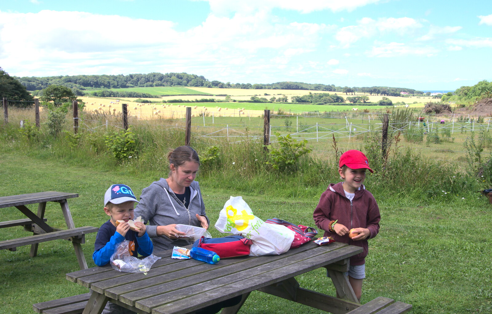 Time for a picnic from Sheringham Steam, Sheringham, North Norfolk - 31st July 2016