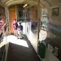 The boys in a carriage-based museum, Sheringham Steam, Sheringham, North Norfolk - 31st July 2016