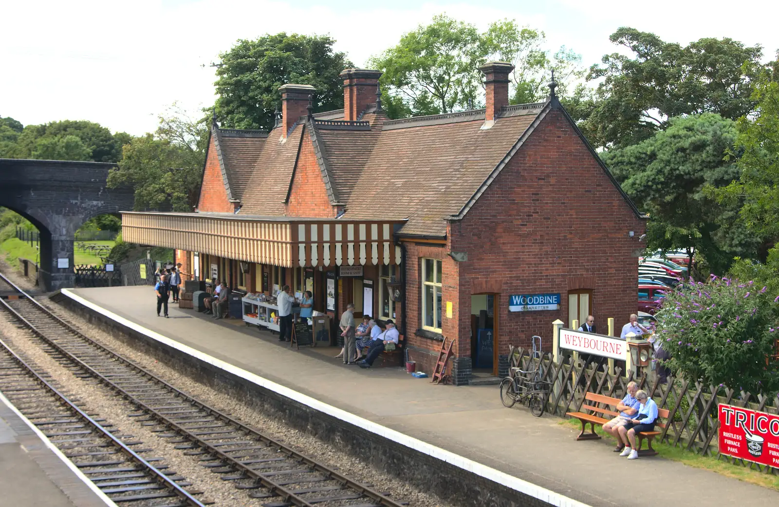 Weybourne station, from Sheringham Steam, Sheringham, North Norfolk - 31st July 2016