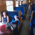 The gang back in a Mark 2 TSO carriage, Sheringham Steam, Sheringham, North Norfolk - 31st July 2016