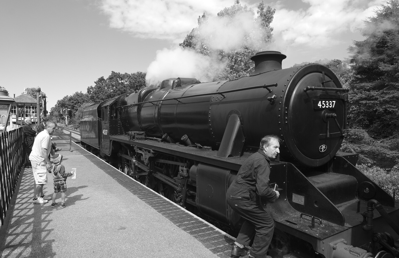 45337 at Weybourne from Sheringham Steam, Sheringham, North Norfolk - 31st July 2016