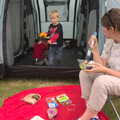 Camping With Sean, Ashburton, Devon - 8th August 2016, We eat a random tent picnic