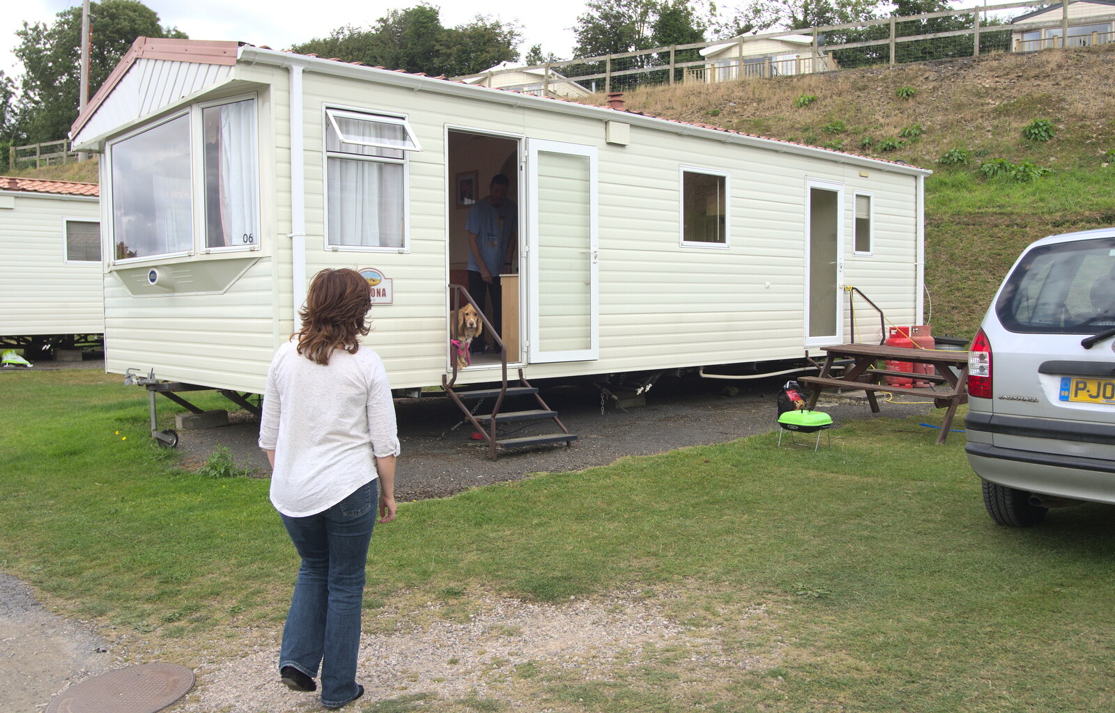 The caravan from Camping With Sean, Ashburton, Devon - 8th August 2016