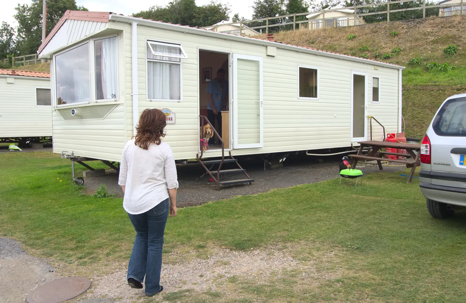 The caravan, from Camping With Sean, Ashburton, Devon - 8th August 2016