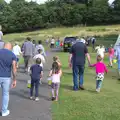 A mass of children go off for a tour, Camping With Sean, Ashburton, Devon - 8th August 2016