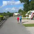 Fred and Rowan wander off, Camping With Sean, Ashburton, Devon - 8th August 2016