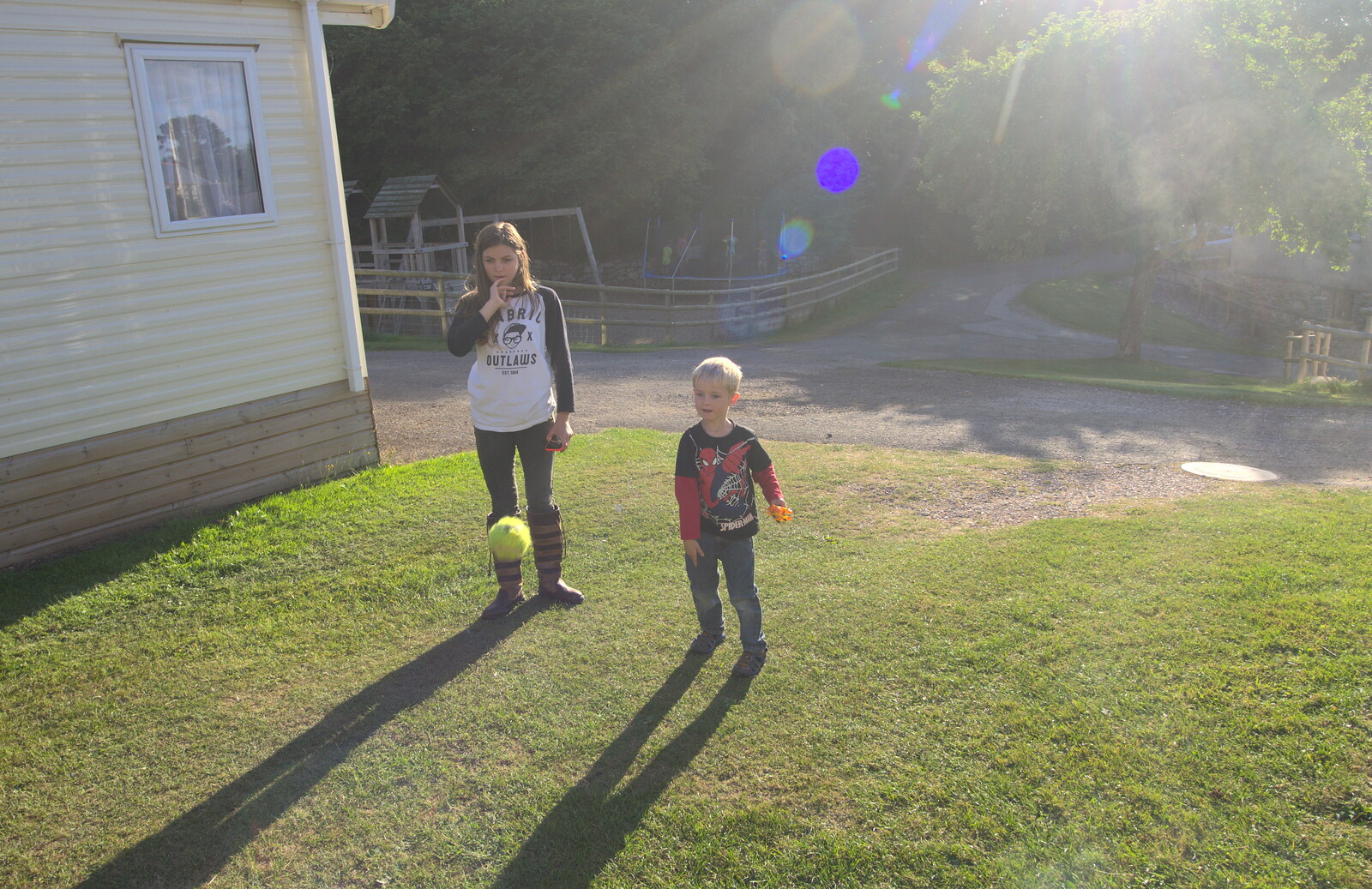Sydney and Harry from Camping With Sean, Ashburton, Devon - 8th August 2016