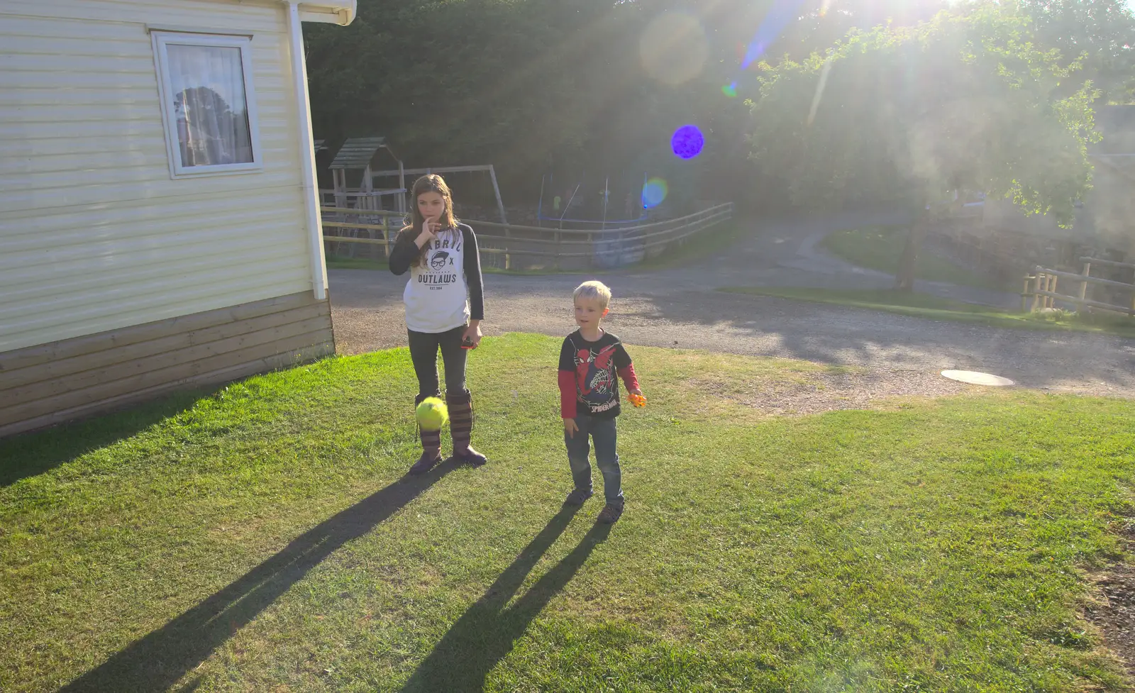 Sydney and Harry, from Camping With Sean, Ashburton, Devon - 8th August 2016