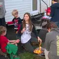 Marshmallows are scorched on the barbeque, Camping With Sean, Ashburton, Devon - 8th August 2016