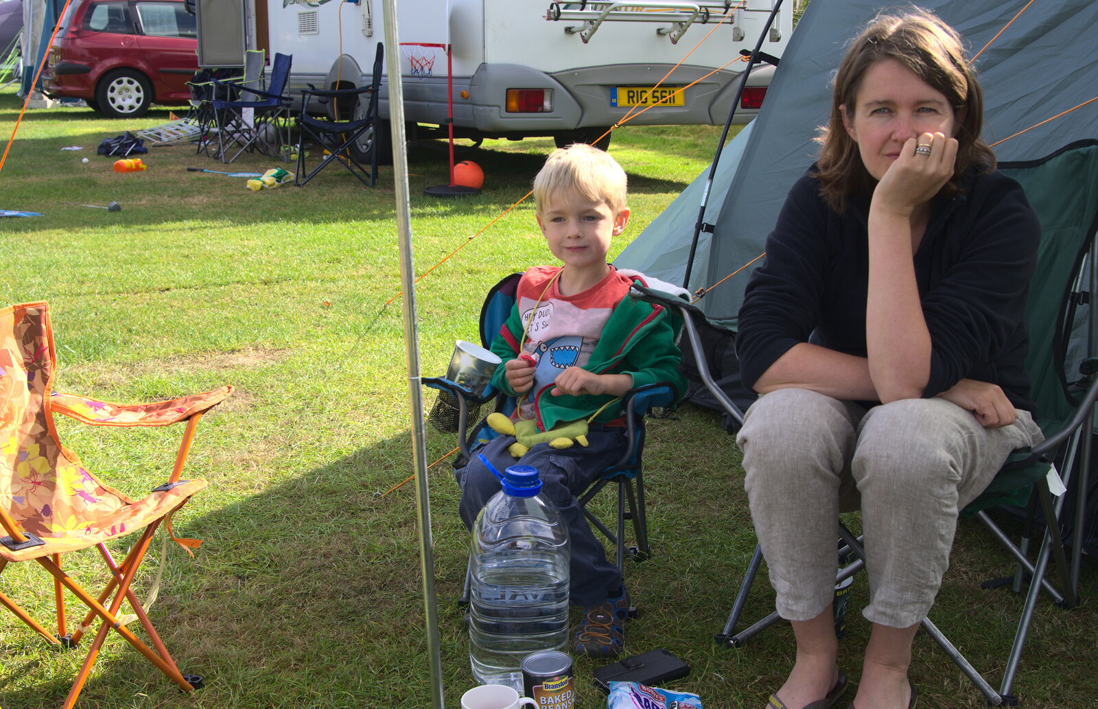 Harry and Isobel from Camping With Sean, Ashburton, Devon - 8th August 2016