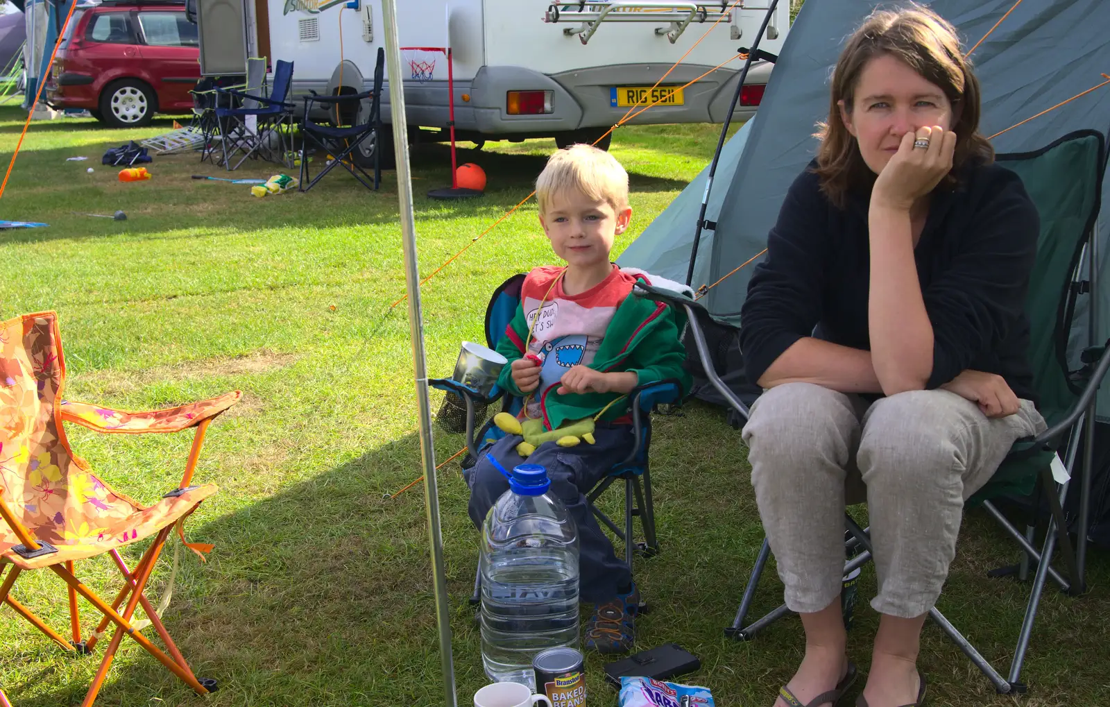 Harry and Isobel, from Camping With Sean, Ashburton, Devon - 8th August 2016