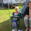 Harry and Isobel, Camping With Sean, Ashburton, Devon - 8th August 2016