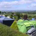 Tent city and the hills of Devon, Camping With Sean, Ashburton, Devon - 8th August 2016