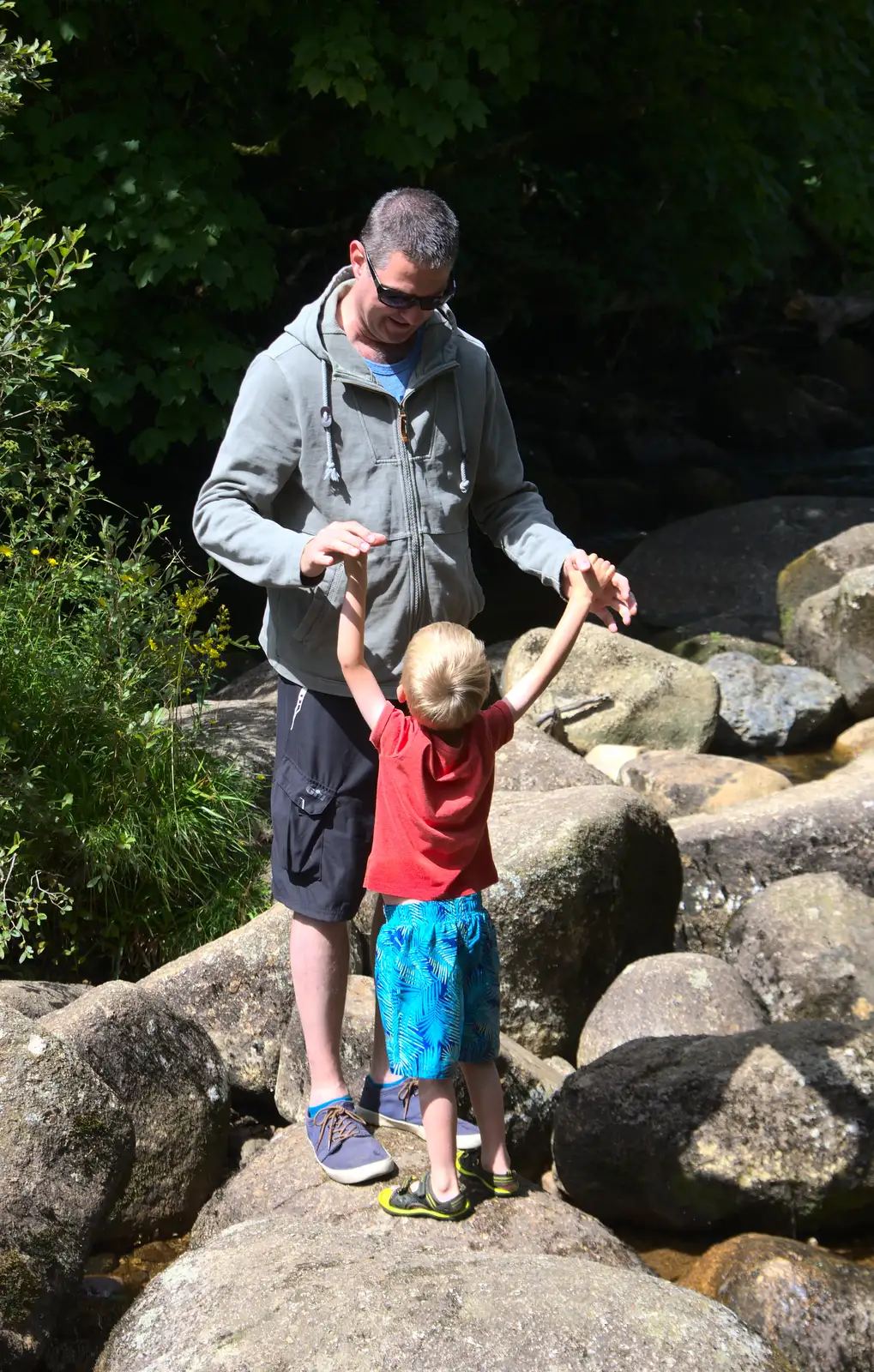 Sean and Harry, from Badger's Holt and Bronze-Age Grimspound, Dartmoor, Devon - 10th August 2016