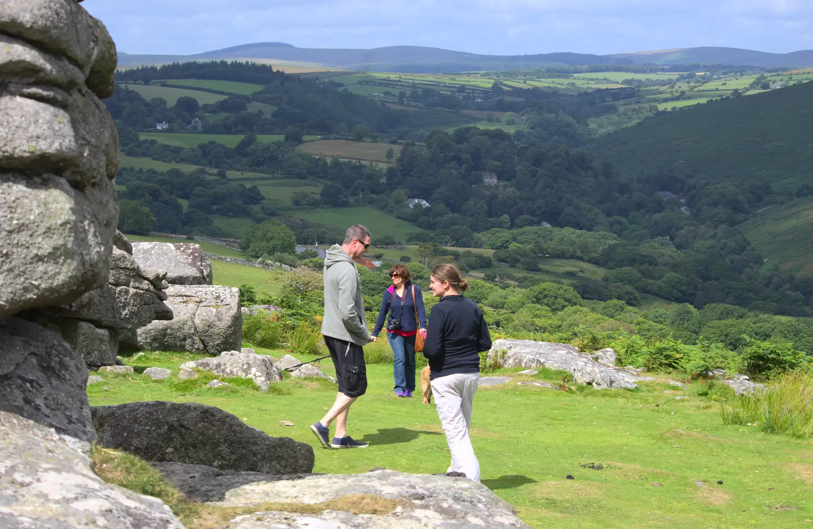 The view down into the valley, from Badger's Holt and Bronze-Age Grimspound, Dartmoor, Devon - 10th August 2016