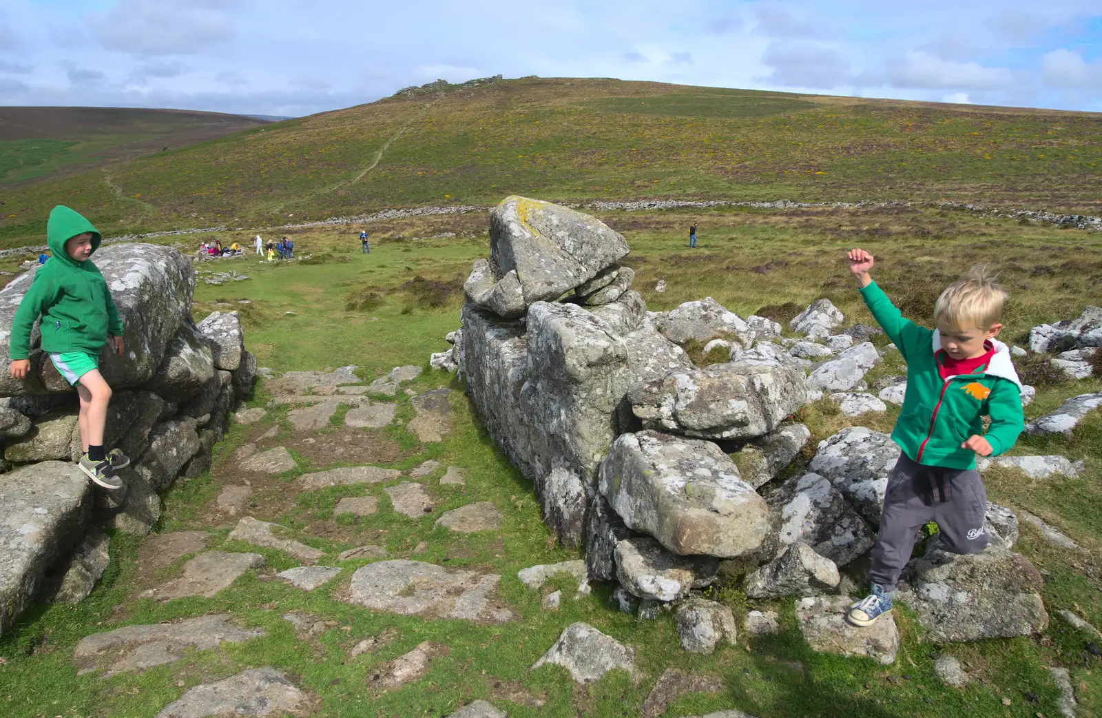 The main entrance to Grimspound, from Badger's Holt and Bronze-Age Grimspound, Dartmoor, Devon - 10th August 2016