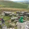 We're on the tor, Badger's Holt and Bronze-Age Grimspound, Dartmoor, Devon - 10th August 2016