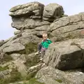 Harry looks stern, Badger's Holt and Bronze-Age Grimspound, Dartmoor, Devon - 10th August 2016