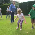 Fred does an egg-and-spoon race, The Tom Cobley and Castle Drogo, Spreyton and Drewsteignton, Devon - 11th August 2016