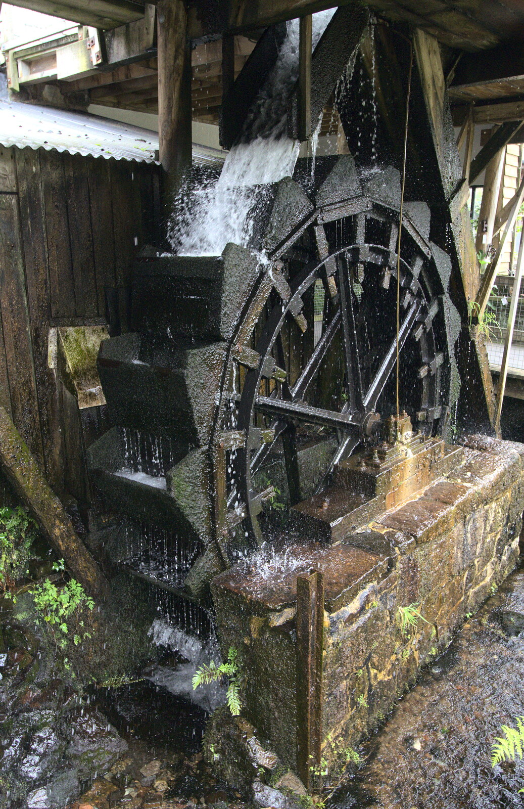 The waterwheel at Finch Foundry from Finch's Foundry and Lydford Gorge, Dartmoor, Devon - 12th August 2016