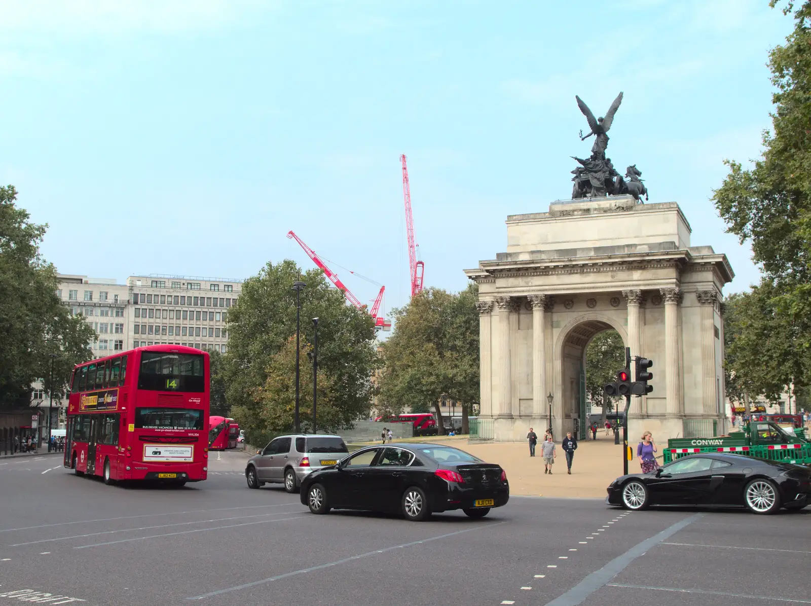 The Wellington Arch, from A Trip to the New Office, Paddington, London - 18th August 2016