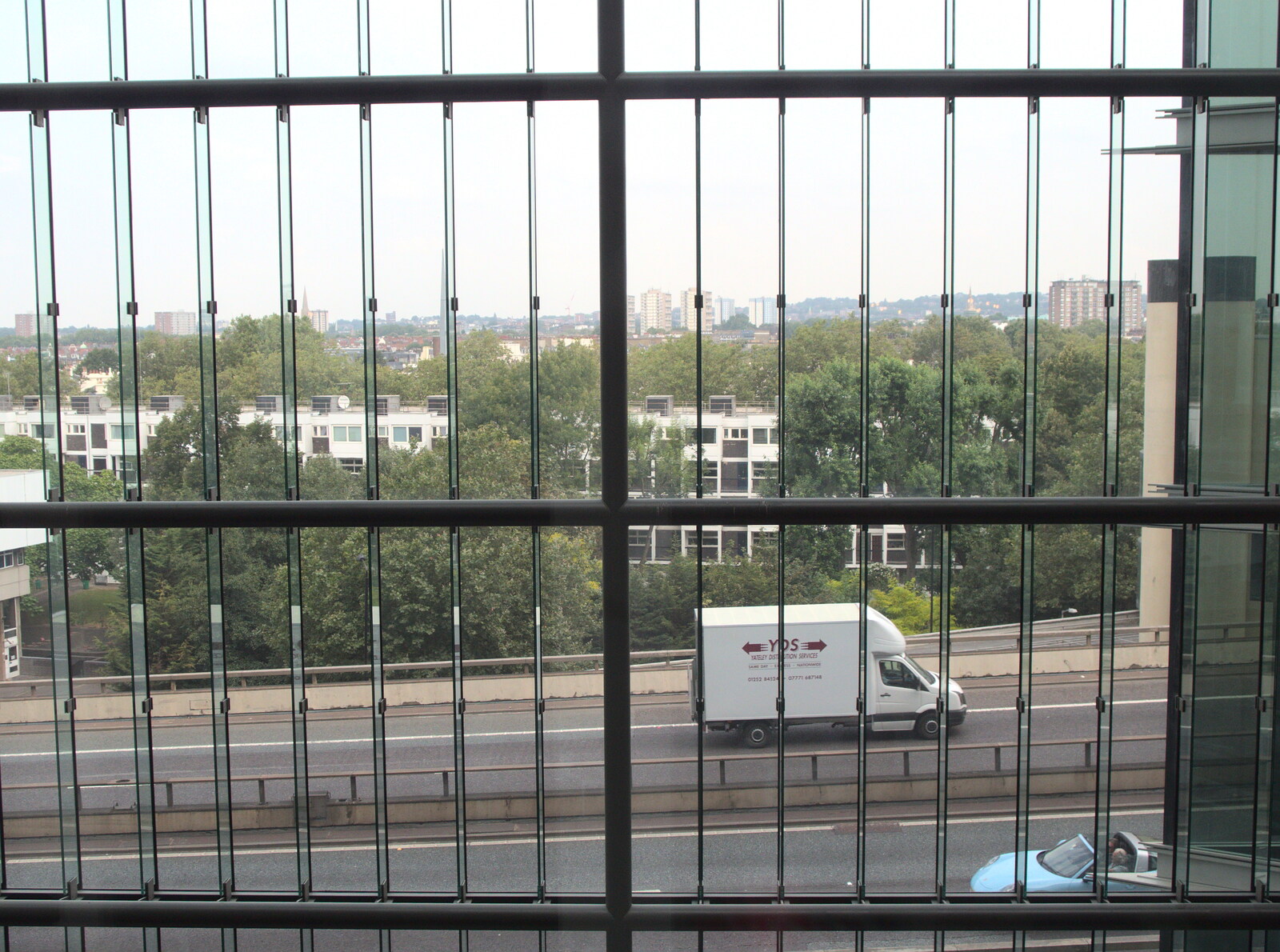 The less-exciting view of the Westway from A Trip to the New Office, Paddington, London - 18th August 2016