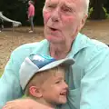 Harry and Grandad, A Trip to the New Office, Paddington, London - 18th August 2016